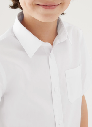 Шикарная белая рубашка в школу, от marks & spеncer. 140, 1703 фото