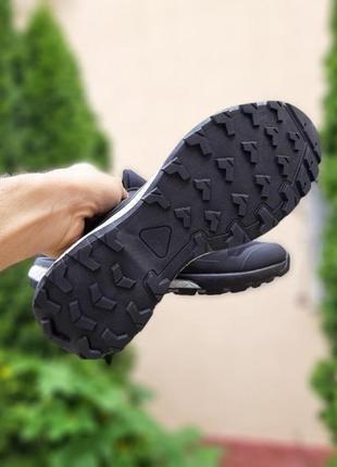 Теплі осінні кросівки adidas skychaser gore-tex чорні з сірим чоловічі зимові термо кросівки адідас терекс4 фото