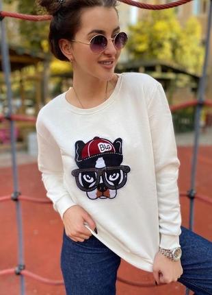 Женские теплые батники белого цвета!❤