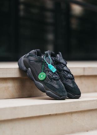 Женские кроссовки adidas yeezy boost 500 utility black#адидас1 фото