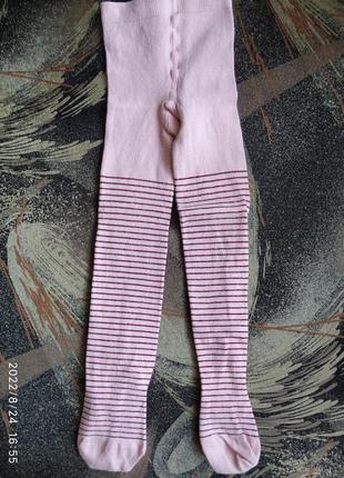 Колготки хлопковые на девочку на 2 годика