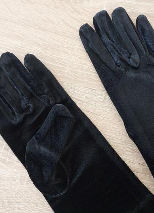 7-33 довгі оксамитові рукавички длинные перчатки бархатные5 фото