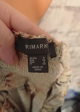 Сарафан миди бежевый primark  лён5 фото