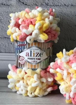 Пряжа alize puffy fine 833 160