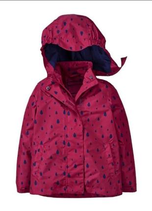 Курточка для дівчинки дощовик на котоновій підкладці  74/80 impidimpi