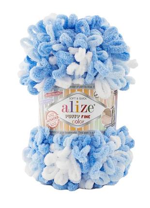 Пряжа alize puffy fine 6371