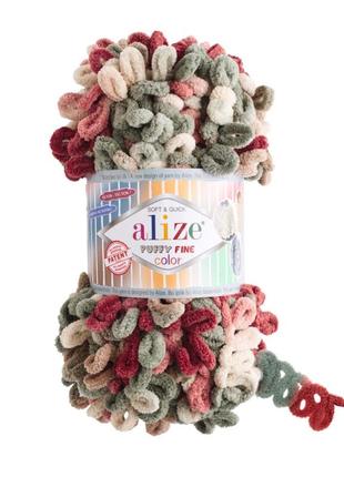 Пряжа alize puffy fine 833 5946