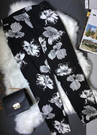 Штани з квітковим принтом 6-8uk