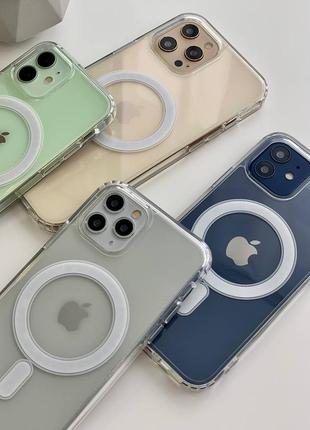 Прозрачный чехол clear case with magsafe for iphone8 фото