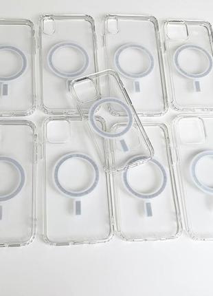 Прозорий чохол clear case with magsafe for iphone10 фото