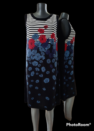 Трикотажное платье 👗 в цветы 💐