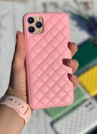 Чехол iphone quilted leather case6 фото