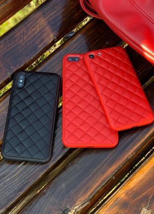 Чехол iphone quilted leather case3 фото