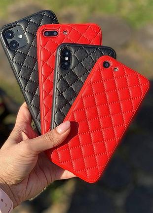 Чехол iphone quilted leather case 4