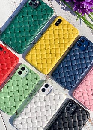 Чехол iphone quilted leather case 8