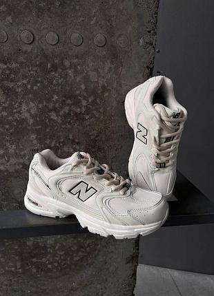 New balance 530 beige premium жіночі кросівки беланс кремові бежеві висока якість легкі з сіточкою женские кремовые беж кроссовки лёгкие с сеточкой