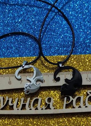 Парные подвески котики. 5