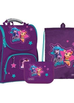 Набір kite рюкзак + петал + сумка для взуття set_lp2-501s my little pony