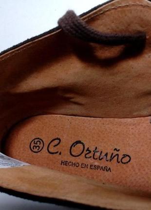 Универсальные испанские ботинки из натуральной замши, для женщин, мужчин, подростков4 фото