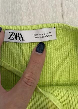 Топ в рубчик на одне плече zara.5 фото