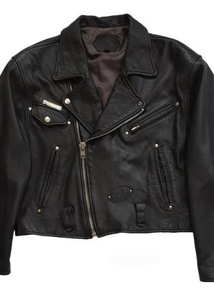 Раритетная винтажная косуха оверсайз 80-х hollies leather motorcycle jacket