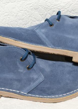 Замшевые испанские демисезонные ботинки со шнурками calidad7 фото