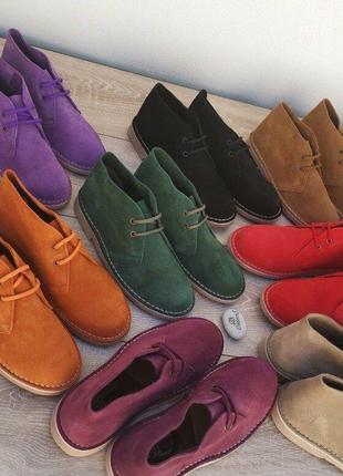 Испанские брендовые замшевые ботинки дезерты для подростков, женщин, мужчин4 фото
