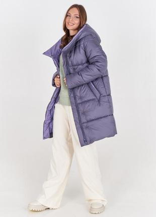Шикарная  модная женская зимняя куртка оверсайз5 фото