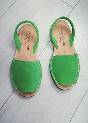 Яркие женские летние замшевые сандалии, менорки, испания оригинал