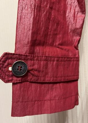 Женская красная ветровка тренч плащ  на шелковой подкладке dior5 фото
