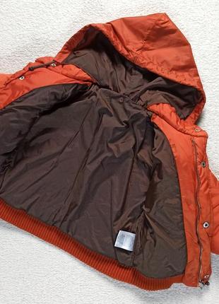 Яркая оранжевая тёплая куртка в идеале.3 фото