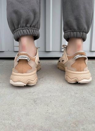 Adidas ozweego celox beige жіночі бежеві кремові кросівки адідас женские беж кремовые кроссовки озвиго7 фото