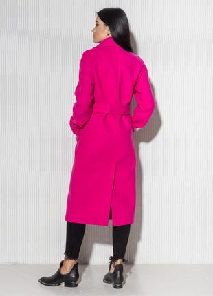Яркое демисезонное женское брендовое пальто мадрид фуксия3 фото