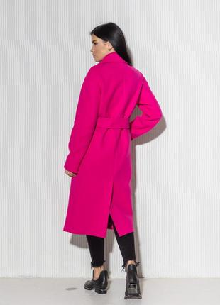 Яркое демисезонное женское брендовое пальто мадрид фуксия2 фото