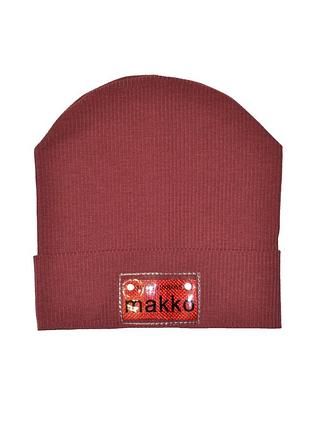 Шапка для дітей 6-36 місяців з відворотом 46/50см