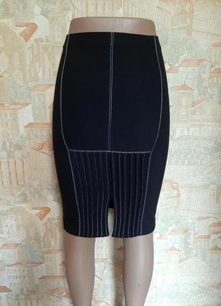 Распродажа!   стильная юбка карандаш черного цвета 42,44,46р3 фото
