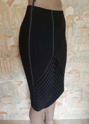 Распродажа!   стильная юбка карандаш черного цвета 42,44,46р4 фото