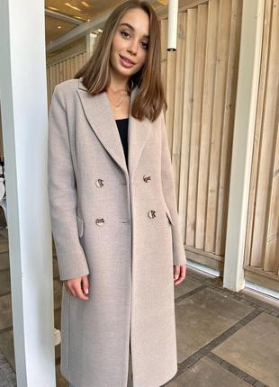 Брендове жіноче класичне пальто з італійського кашеміру2 фото