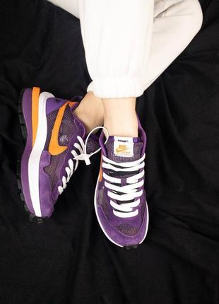 Кросівки жіночі nike vaporwaffle sport fuschia x sacai/кросівки жіночі найк1 фото