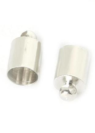 Концевики для браслетов бижутерии цвет   родиум  9*13 мм