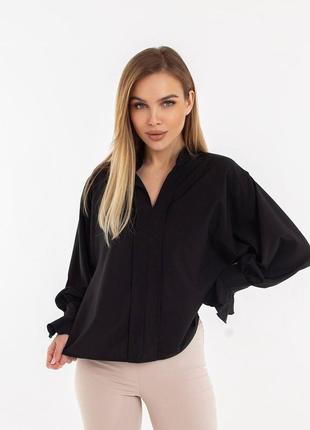 Женская однотонная рубашка супер-софт длинный рукав размеры норма и батал2 фото