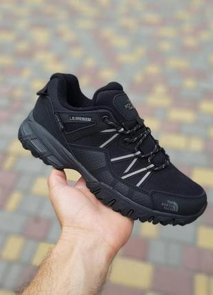 Теплі зимові кросівки the north face stretch чорні з сірим термо чоловічі осінні кросівки тнф ультра