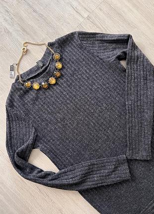 Кофта подовжена з розрізом