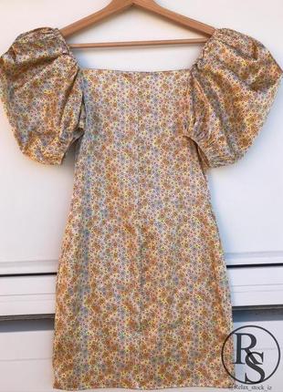 Zara 💛сукня платье з об’ємними рукавами бафи10 фото