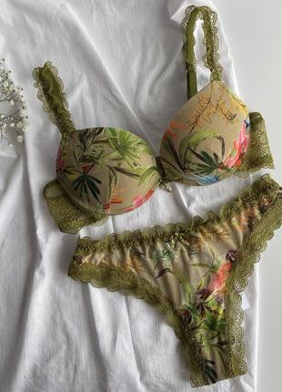 Бюстгальтер intimissimi jungle parrots push up silvia 75b, 70c, 80a6 фото