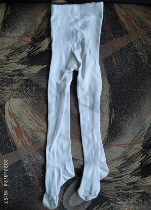 Хлопковые колготы на девочку на 2-3 года