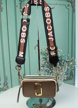 Marc jacobs small camera bag chocolate brown компактна жіноча міні сумочка марк джейкобс коричнева шоколадна женская мини сумка шоколад коричневая5 фото