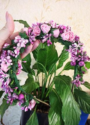 Детский венок для девочки обруч