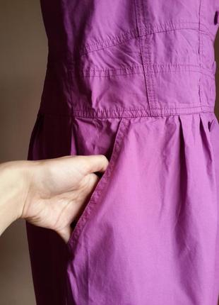 Потрясающее платье хлопок карманы e--vie британия3 фото