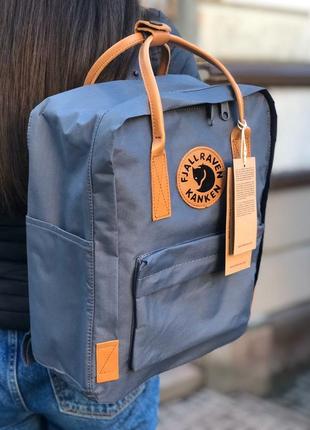 Рюкзак fjallraven kanken classic 16 l graphite / наложка bs3 фото